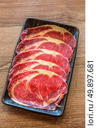 Wagyu Beef Premium for shabu and yakiniku. Стоковое фото, агентство Ingram Publishing / Фотобанк Лори