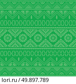 green native american ethnic pattern. green native american ethnic pattern theme vector art. Стоковая иллюстрация, агентство Ingram Publishing / Фотобанк Лори