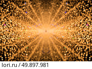 abstract blur background: defocus of yellow marquee light . Стоковое фото, агентство Ingram Publishing / Фотобанк Лори