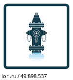 Fire hydrant icon. Shadow reflection design. Vector illustration. Стоковая иллюстрация, агентство Ingram Publishing / Фотобанк Лори