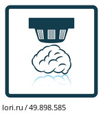 Smoke sensor icon. Shadow reflection design. Vector illustration. Стоковая иллюстрация, агентство Ingram Publishing / Фотобанк Лори