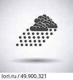 Hail icon on gray background with round shadow. Vector illustration. Стоковая иллюстрация, агентство Ingram Publishing / Фотобанк Лори