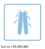 Football fans clapping sticks icon. Blue frame design. Vector illustration. Стоковая иллюстрация, агентство Ingram Publishing / Фотобанк Лори