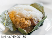 Chinese dim sum sticky rice dumpling - Chinese groumet cuisine. Стоковое фото, агентство Ingram Publishing / Фотобанк Лори