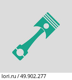 Car motor piston icon. Gray background with green. Vector illustration. Стоковая иллюстрация, агентство Ingram Publishing / Фотобанк Лори