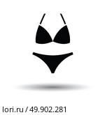 Bikini icon. White background with shadow design. Vector illustration. Стоковая иллюстрация, агентство Ingram Publishing / Фотобанк Лори