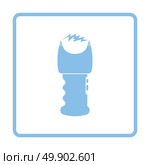 Stun gun icon. Blue frame design. Vector illustration. Стоковая иллюстрация, агентство Ingram Publishing / Фотобанк Лори