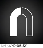 Magnet icon. Black background with white. Vector illustration. Стоковая иллюстрация, агентство Ingram Publishing / Фотобанк Лори