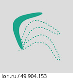 Boomerang  icon. Gray background with green. Vector illustration. Стоковая иллюстрация, агентство Ingram Publishing / Фотобанк Лори