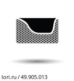 Dogs sleep basket icon. Black background with white. Vector illustration. Стоковая иллюстрация, агентство Ingram Publishing / Фотобанк Лори
