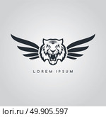 tiger aviator symbol logo logotype theme. tiger aviator symbol logo logotype theme vector illustration. Стоковая иллюстрация, агентство Ingram Publishing / Фотобанк Лори