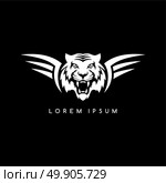 tiger aviator symbol logo logotype theme. tiger aviator symbol logo logotype theme vector illustration. Стоковая иллюстрация, агентство Ingram Publishing / Фотобанк Лори
