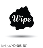 Wipe cloth icon. White background with shadow design. Vector illustration. Стоковая иллюстрация, агентство Ingram Publishing / Фотобанк Лори