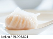 Chinese dim sum Hagao - Steamed Chinese groumet cuisine. Стоковое фото, агентство Ingram Publishing / Фотобанк Лори