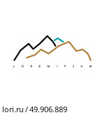 Mountain Everest outdoor adventure insignia Climbing trekking hiking mountaineering and other extreme activities logo. Mountain Everest outdoor adventure insignia Climbing trekking hiking mountaineering and other extreme activities logo template. Стоковая иллюстрация, агентство Ingram Publishing / Фотобанк Лори