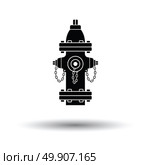 Fire hydrant icon. White background with shadow design. Vector illustration. Стоковая иллюстрация, агентство Ingram Publishing / Фотобанк Лори