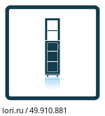 Narrow cabinet icon. Shadow reflection design. Vector illustration. Стоковая иллюстрация, агентство Ingram Publishing / Фотобанк Лори