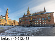 facade of the copenhagen city hall in denmark. Стоковое фото, агентство Ingram Publishing / Фотобанк Лори
