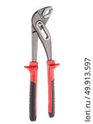 Water pump pliers isolated on white background. Стоковое фото, агентство Ingram Publishing / Фотобанк Лори