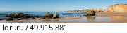 A view of a Praia da Rocha in Portimao, Algarve region, Portugal. Стоковое фото, агентство Ingram Publishing / Фотобанк Лори