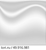 White silk fabric textured crumpled. Textile background. Vector Illustration. Стоковая иллюстрация, агентство Ingram Publishing / Фотобанк Лори