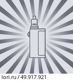 vaporizer electric cigarette vapor mod - vape life. vaporizer electric cigarette vapor mod - vape life vector. Стоковая иллюстрация, агентство Ingram Publishing / Фотобанк Лори