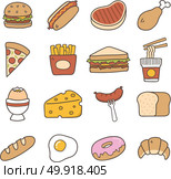 breakfast and luch food menu. Стоковая иллюстрация, агентство Ingram Publishing / Фотобанк Лори