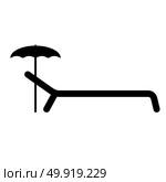 Beach chair icon . Стоковая иллюстрация, агентство Ingram Publishing / Фотобанк Лори