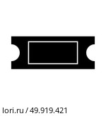 Ticket black icon . Стоковая иллюстрация, агентство Ingram Publishing / Фотобанк Лори