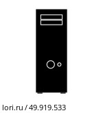 Computer case or system unit icon . Стоковая иллюстрация, агентство Ingram Publishing / Фотобанк Лори