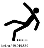 Man slip fall icon . Стоковая иллюстрация, агентство Ingram Publishing / Фотобанк Лори
