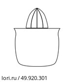 Juicer squeezer black icon . Стоковая иллюстрация, агентство Ingram Publishing / Фотобанк Лори
