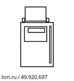 Hand terminal black icon . Стоковая иллюстрация, агентство Ingram Publishing / Фотобанк Лори