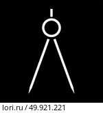 Pair of compasses  icon .. Pair of compasses icon . Стоковая иллюстрация, агентство Ingram Publishing / Фотобанк Лори
