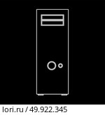 Computer case or system unit icon . Стоковая иллюстрация, агентство Ingram Publishing / Фотобанк Лори