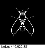 Fly white icon . Стоковая иллюстрация, агентство Ingram Publishing / Фотобанк Лори