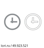 Clock grey set icon . Стоковая иллюстрация, агентство Ingram Publishing / Фотобанк Лори