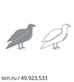 Eagle grey set icon . Стоковая иллюстрация, агентство Ingram Publishing / Фотобанк Лори