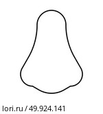 Nose black icon . Стоковая иллюстрация, агентство Ingram Publishing / Фотобанк Лори