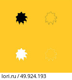 Abstract ink blot black and white set icon .. Abstract ink blot black and white set icon . Flat style . Стоковая иллюстрация, агентство Ingram Publishing / Фотобанк Лори