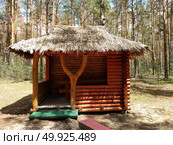 Old abandoned hunter’s cabin in Ukraine forest.. Old abandoned hunter’s cabin in Ukraine forest . Стоковое фото, агентство Ingram Publishing / Фотобанк Лори