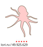 Devilfish icon .  Flat style. Devilfish icon . It is flat style. Стоковая иллюстрация, агентство Ingram Publishing / Фотобанк Лори