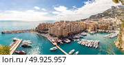 Monaco Fontvieille cityscape Monte carlo French Riviera Panorama. Стоковое фото, агентство Ingram Publishing / Фотобанк Лори