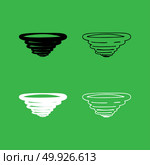 Whirlwind icon  Black and white color set . Whirlwind icon . Black and white color set . Стоковая иллюстрация, агентство Ingram Publishing / Фотобанк Лори