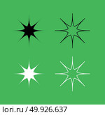 Star icon  Black and white color set . Star icon . Black and white color set . Стоковая иллюстрация, агентство Ingram Publishing / Фотобанк Лори