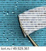 Decryption and decrypting data or decode and decoding encrypted digital information and crack the code symbol as a coding technology security icon as a 3D illustration, Стоковое фото, агентство Ingram Publishing / Фотобанк Лори