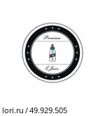 personal vaporizer e-cigarette e-juice liquid label badge set. personal vaporizer e-cigarette e-juice liquid label badge vector art set. Стоковая иллюстрация, агентство Ingram Publishing / Фотобанк Лори