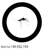 Mosquito icon black color in circle. Mosquito icon black color in circle vector illustration isolated. Стоковая иллюстрация, агентство Ingram Publishing / Фотобанк Лори