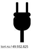 Plug  icon vector illustration icon black color vector illustration isolated. Стоковая иллюстрация, агентство Ingram Publishing / Фотобанк Лори