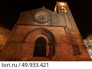 Matriz Church in Ponte de Lima. Night view of Matriz Church in Ponte de Lima, small town in historical Minho Province, Portugal. Стоковое фото, агентство Ingram Publishing / Фотобанк Лори